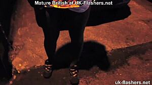 European Gay Crossdresser Meows While Flashing And Masturbating In Public