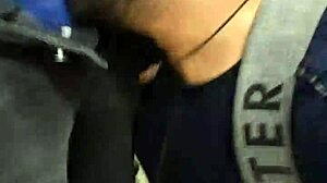 Bisexual Machos Getting Oral in Public Metro Bathroom