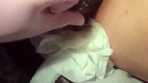 deep anal dildo insertion