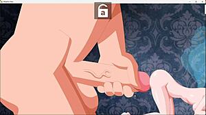 big tits mature in sexy outfit plays fucking hentai game with anime tits and boobs but it's a total waste