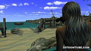 i watchd this foxy 3d lesbain get lickd on a boat