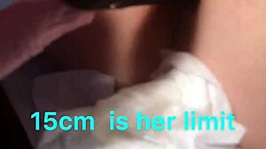 deep anal dildo insertion