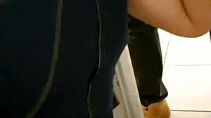 Bisexual Machos Getting Oral in Public Metro Bathroom