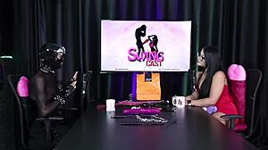 ramona 69 in sheer red lingerie