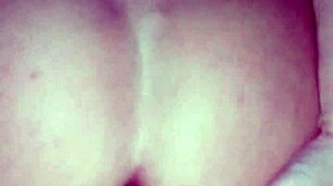 Amateur rides big cock in reverse cowgirl!