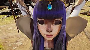 freyja the deer-girl in viking village?