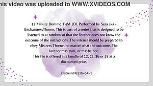 Femdom gives jerk off instructions leading to orgasm in part three.