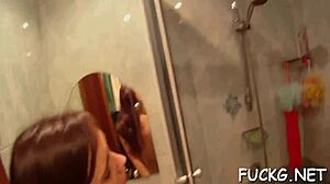 Guy In Glasses Roughly Bangs A Teen Slut