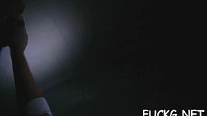 Guy In Glasses Roughly Bangs A Teen Slut