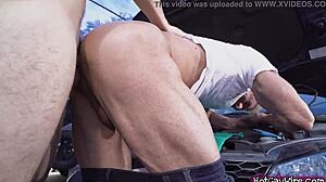 Horny Stepson Fucks His Stepdad Real Hard In Doggystyle!