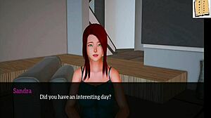 Redhead amateur with big tits and ass gets fucked sideways in hentai game