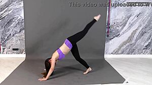 Flexible Ballerina Vera Zachem Stretches Nude On Stage