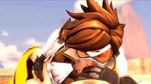 I feel so aroused by this Overwatch 3D porn game with intense fucking.