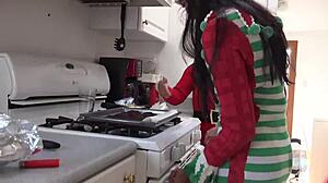 Give thanks for christmas cookies with fucking under skirt