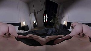 Blonde Boss Gives Handjob And Blowjob In Dark Room VR