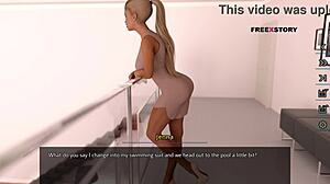 Dreams of desire - alex watching jenna while she changing her dress & landlady fingering jenna in dream world