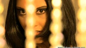 brunette indian girl does nude striptease and teasing bollywood dance