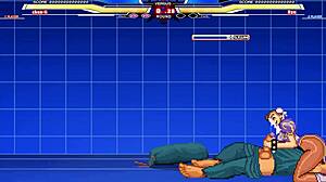 Hey, check out Chunli vs Long in this cumshot cartoon action.