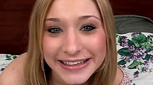 hot girl with nice ass gives blowjob