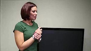 Mature Milf Gives Intense Handjob To Monster Cock