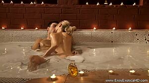 Indian Babe Gives BJ In Interracial Scene