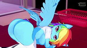 rainbow dash wants me to ride her after gropin each other in my little 18+ pony