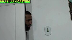 Damn, spied on Brazilian neighbor masturbating and ended up fucking her hairy ass!