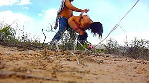 mexican indian couple fucking in desert public spot 😍
