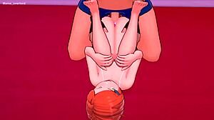 Gwen in adult version horny at love hotel