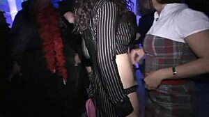 tale of two bisexual milfs eating pussy, sucking cock, squirting in public close up