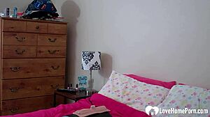 sexy solo girl rides her sex machine