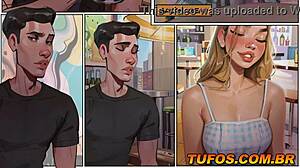 Brazilian guy is fucking his girlfriend and her best friend in an erotic threesome.