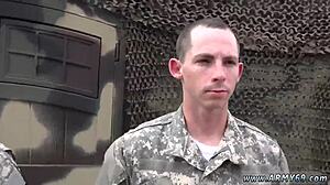 old guy and young 18+ have blowjob in the woods at glory hole first time