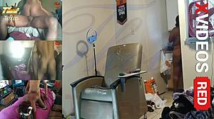 Thick ebony milf bent over doggystyle in texas