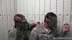 old guy and young 18+ have blowjob in the woods at glory hole first time