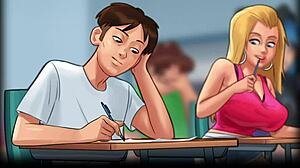 I am deeply immersed in Summertime Saga episode 166, exploring erotic fantasies with the characters in vivid detail.