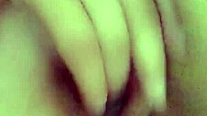 My stepsister Crystal touches her sexy body with big tits and ass