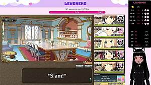 Vtuber Lewdneko Plays Evenicle with Cute Twin Creampie