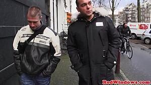 ever seen slut sucking dick in amsterdam and jizzed on tits?