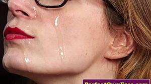 cumloving british babe toys pussy before bj