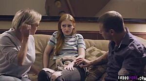 Watch teen Maya riding cock while mature Dee gets railed in this swap.