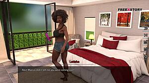 Dreams Of Desire Game Where Alex Uses Dildo On Latisha In 3D Porn.