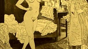 Vintage Cartoon Illustration from Antique Retro Collection