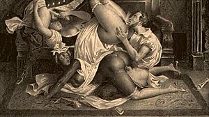 Vintage Cartoon Illustration from Antique Retro Collection