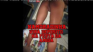 i'm telling this erotic story 'bout my girlfriend becoming a cum deposit at the party.