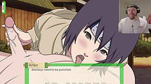 Anko threatens life in uncensored naruto game with blowjob and doggystyle