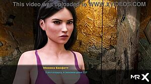 Fashionbusiness game episode features character taking it in mouth in 3D cartoon anime