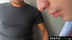 this hot latino invites his twink friend to the room for bareback assfucking with hardcore cock sucking and handjob action.