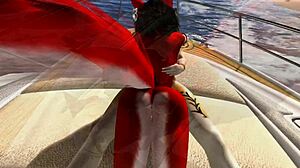 Pleasure boat offers furry yiff with bent over fisting and beach cartoon masturbation in anime style