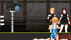 princess nina battles karin in the ring